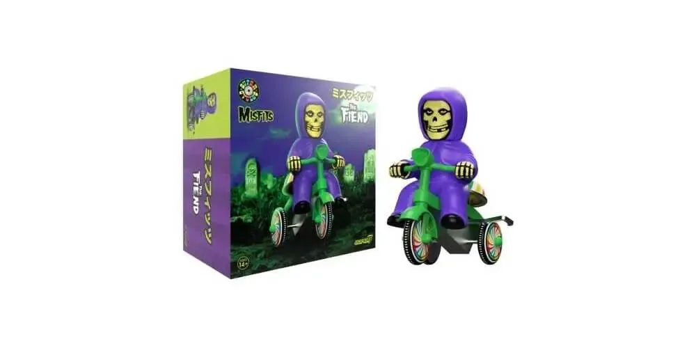 Misfits Super Cycles Fahrzeug Fiend (Purple w/ Green Trike)