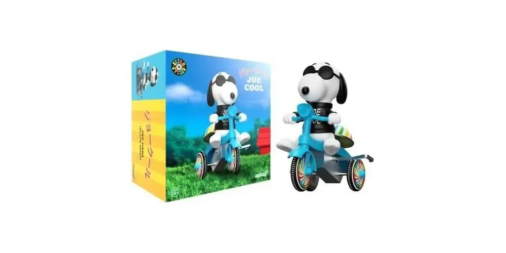 Peanuts Super Cycles Fahrzeug Joe Cool (Black w/ Blue Trike)
