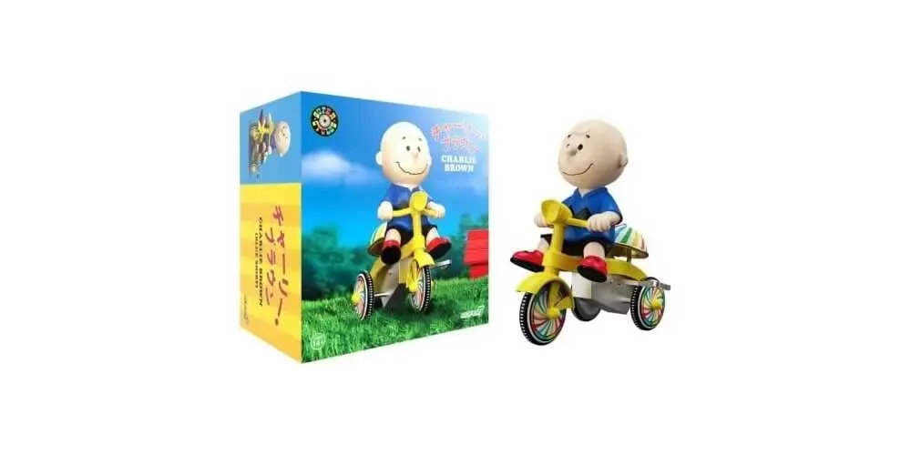 Peanuts Super Cycles Fahrzeug Charlie Brown (Blue w/ Yellow Trike)
