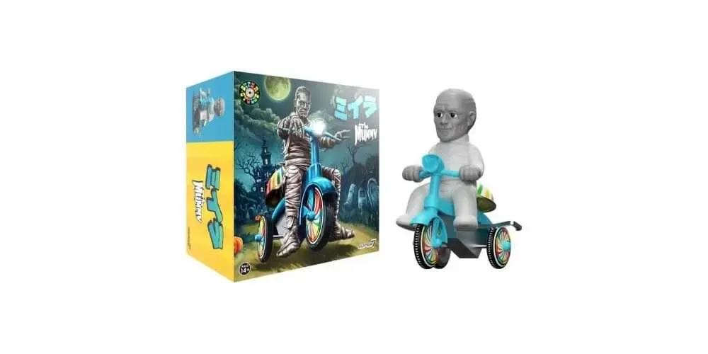 Universal Monsters Super Cycles Fahrzeug The Mummy (Light Grey w/ Blue Trike)