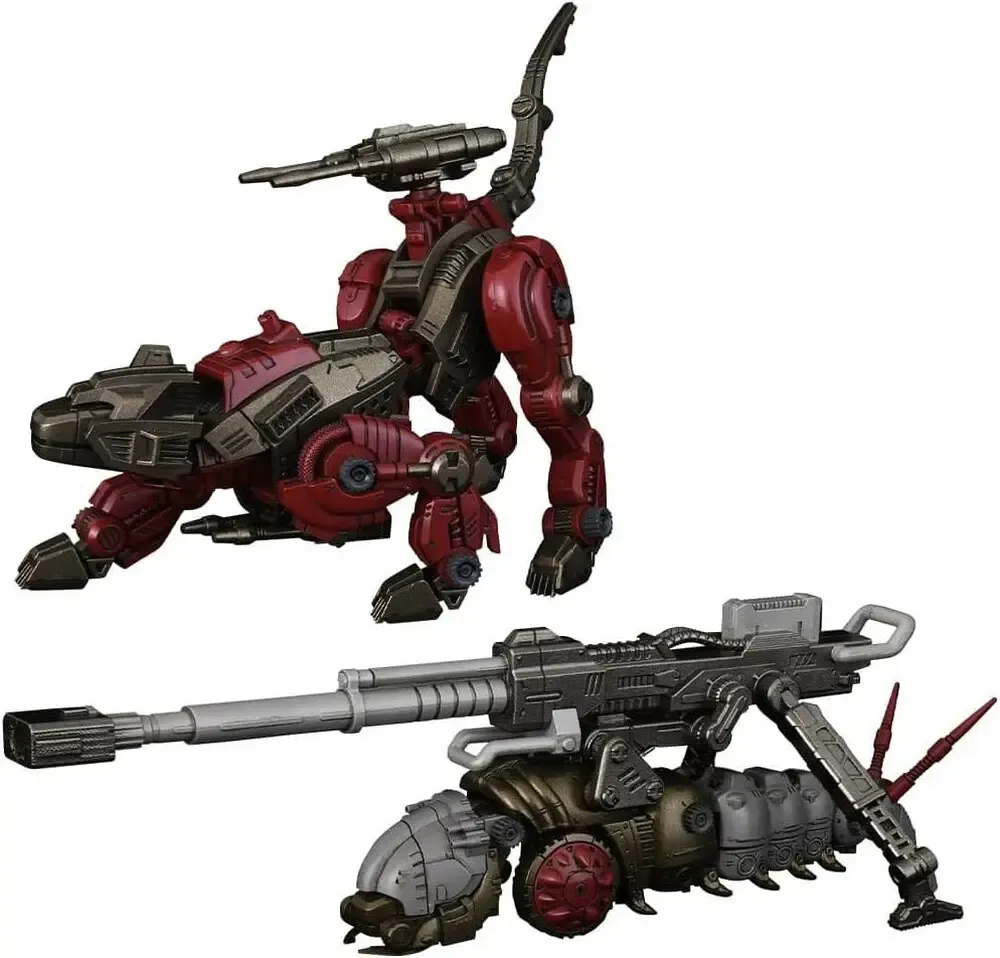 Zoids Plastic Model Kits 2er-Pack 1/100 RMZ-010 Canoly Molga & Hell Cat Base Guards Sets 20 cm 