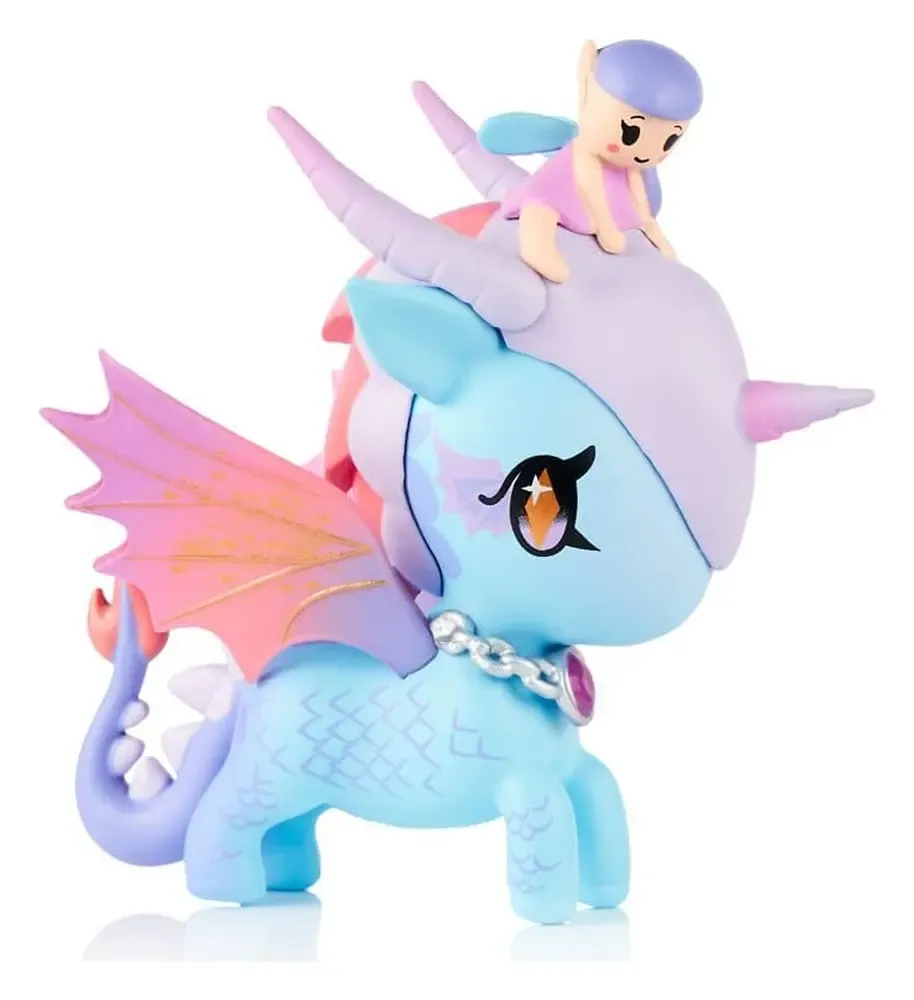 Unicorno Window Box Figur Mystical Dragon Line Fairy Dragon 8 cm