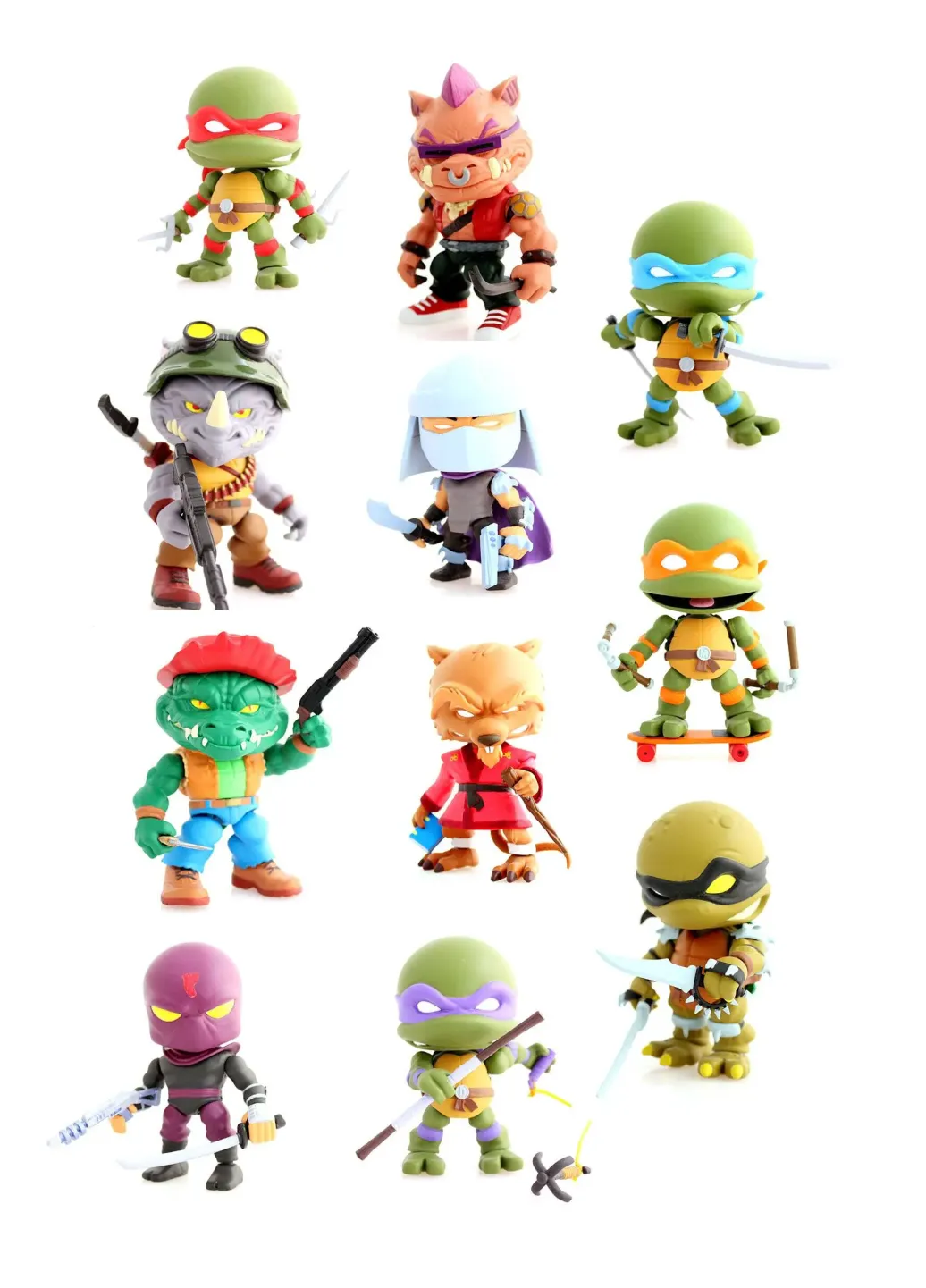 Teenage Mutant Ninja Turtles Wave 2 Action Vinyl Minifiguren 8 cm Display