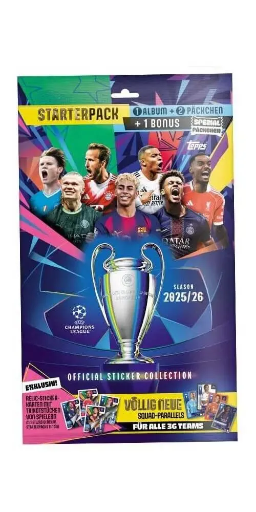 UEFA Champions League 2025/26 Sticker Collection Starter Pack