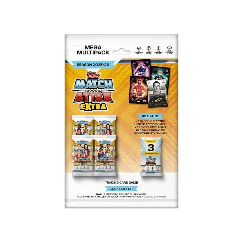 UEFA Champions League Match Attax Extra Trading Cards 2025/26 Mega Multipack