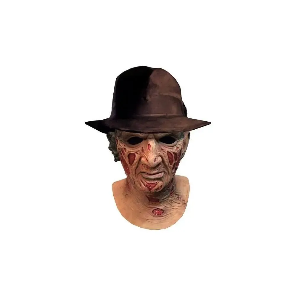 Nightmare Freddy Krueger Deluxe Latex-Maske mit Hut