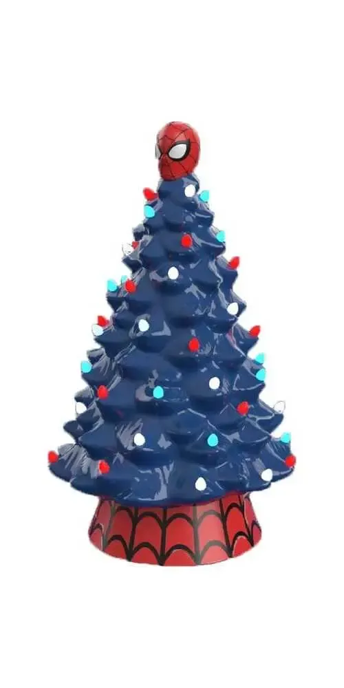 Marvel Keramik-Weihnachtsbaum mit Lichtern Spider-Man 23 cm