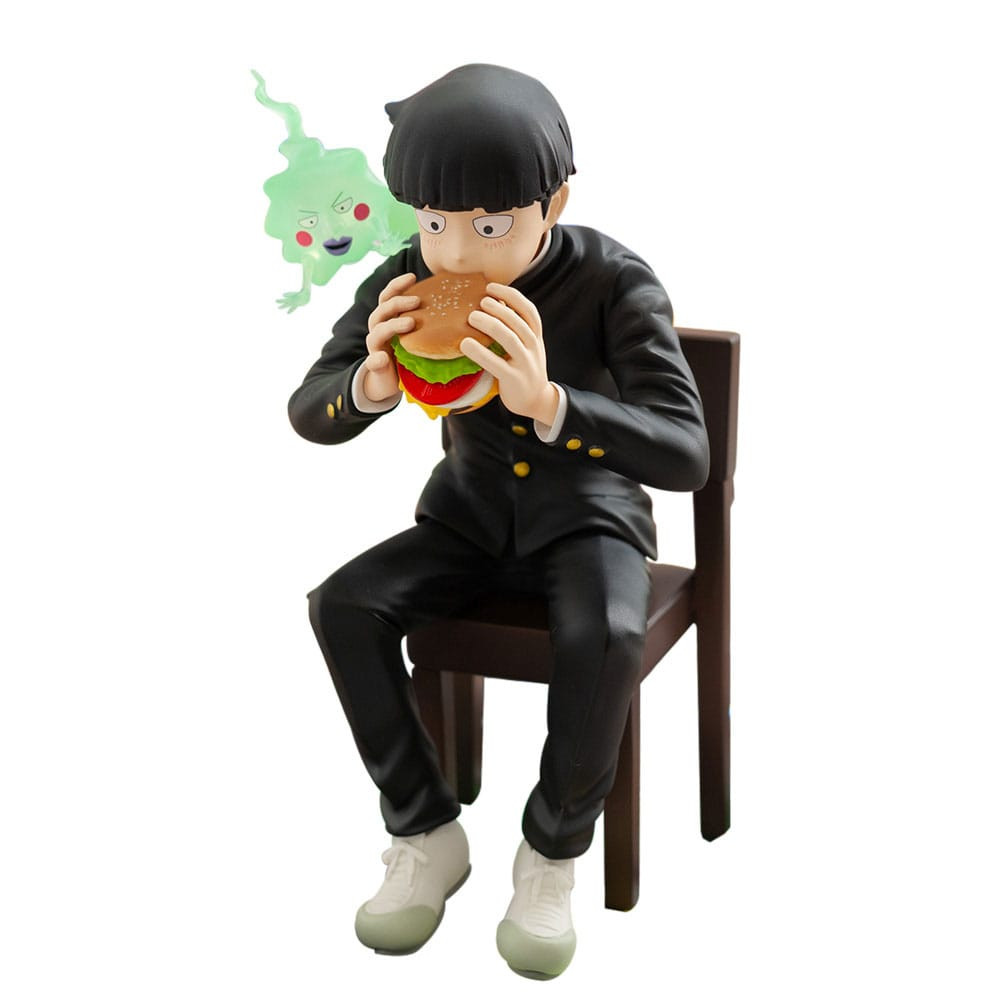 Mob Psycho 100 III x Bunbougu Cafe 2022 PVC Statue Shigeo Kageyama & Ekubo 13 cm 