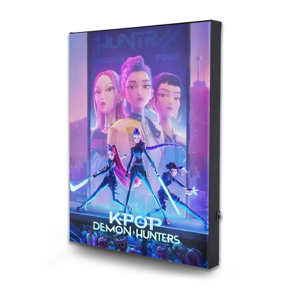 KPop Demon Hunters Leinwandbild mit Beleuchtung  