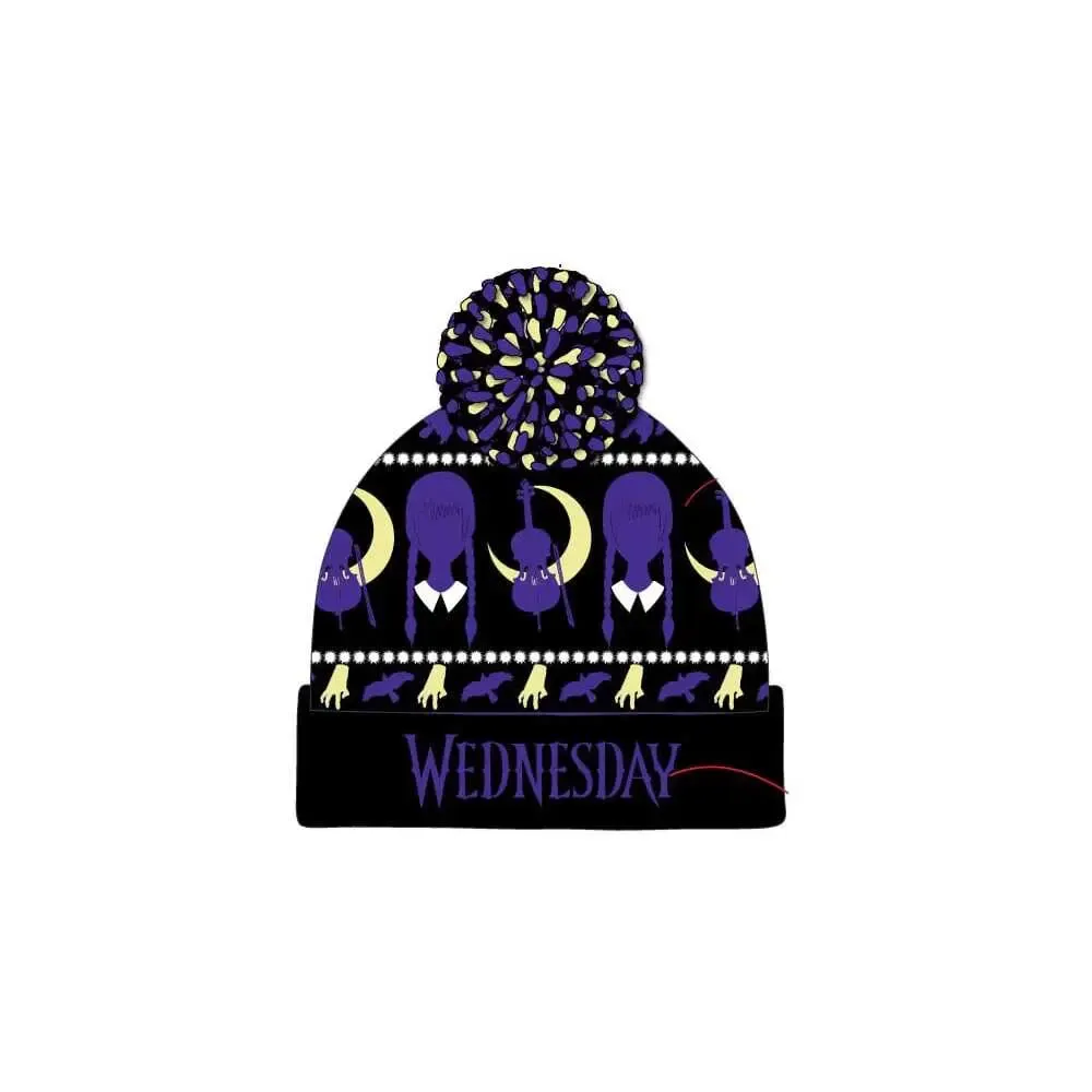 Wednesday Pom-Pom Beanie
