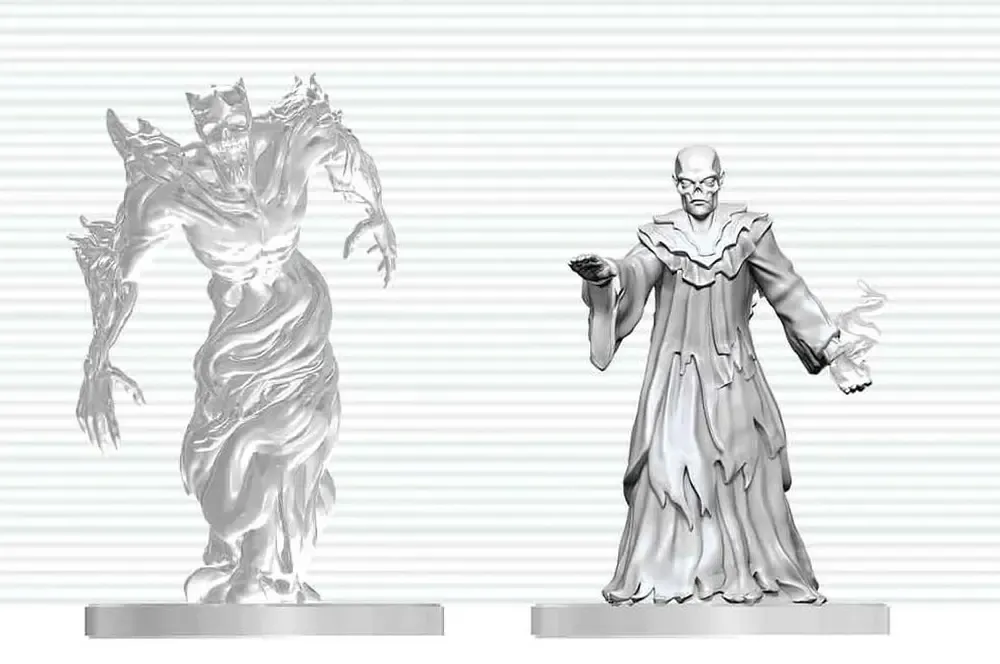 Dungeons & Dragons Nolzur's Marvelous Miniatures Miniatur unbemalt Ghast-Gräberrufer & Wraith 14 cm