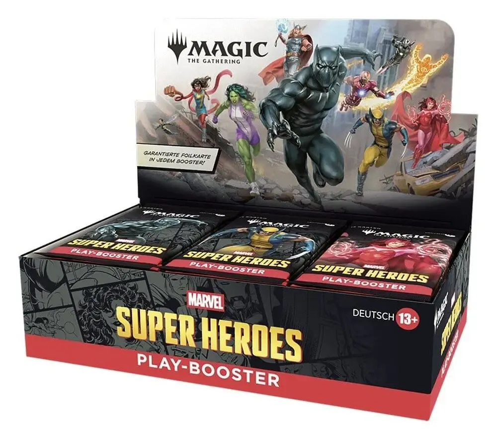 Magic the Gathering Marvel Super Heroes Play-Booster Display (30) deutsch
