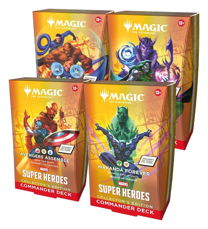 Magic the Gathering Marvel Super Heroes Collector's Edition Commander Decks Umkarton (4) englisch
