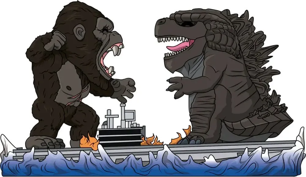 Godzilla vs. Kong Vinyl Figur Godzilla vs. Kong 11 cm