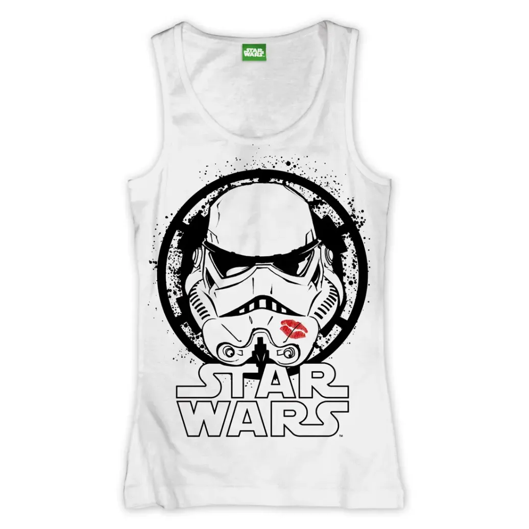 Star Wars Girlie Tank Top Kiss Me Trooper