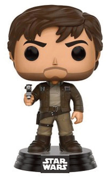 Star Wars Rogue One Cpt Cassian POP! Figur Brown Jacket 9 cm