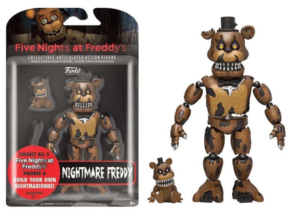 Five Nights at Freddy's Actionfigur Nightmare Freddy 13 cm