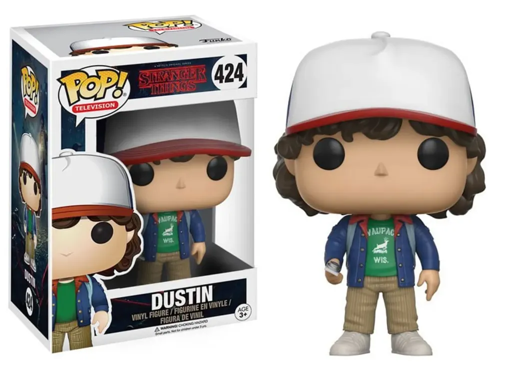 Stranger Things Dustin Henderson POP! Figur 9 cm