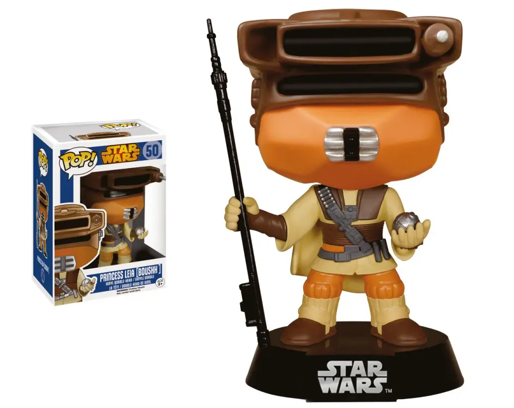 Star Wars Princess Leia POP! Wackelkopf Figur (Boushh) 9 cm