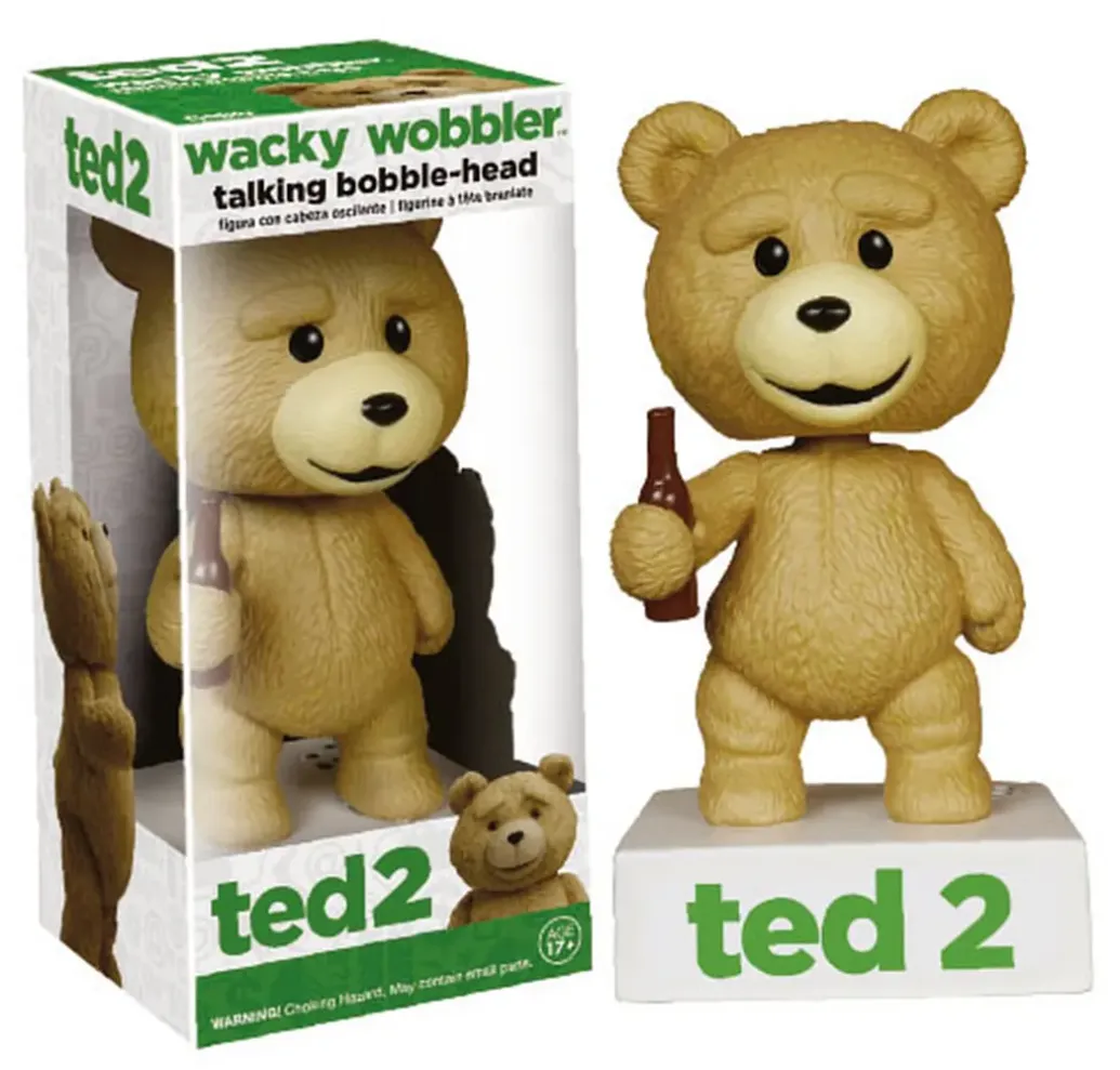 Ted 2 Wackelkopf Figur mit Sound Talking Ted 15 cm