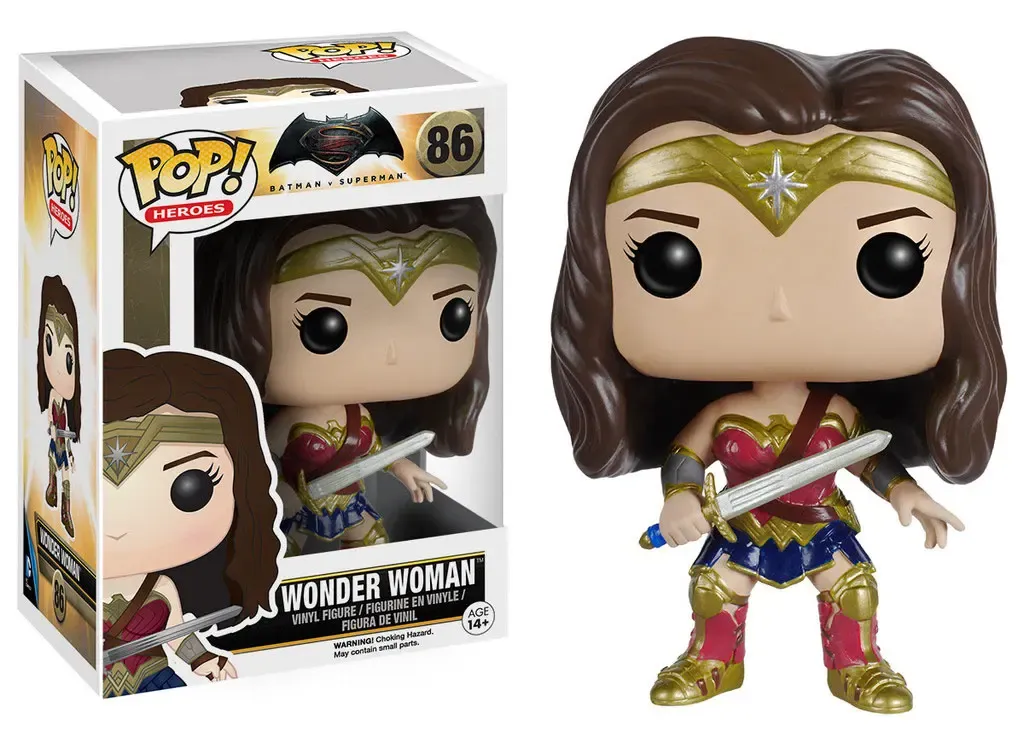 Batman v Superman Wonder Woman POP! Figur 9 cm