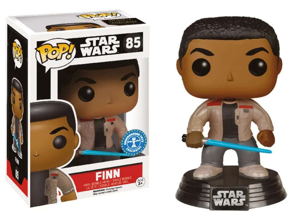 Star Wars VII Finn with Lightsaber POP! Figur 9 cm Exclusive