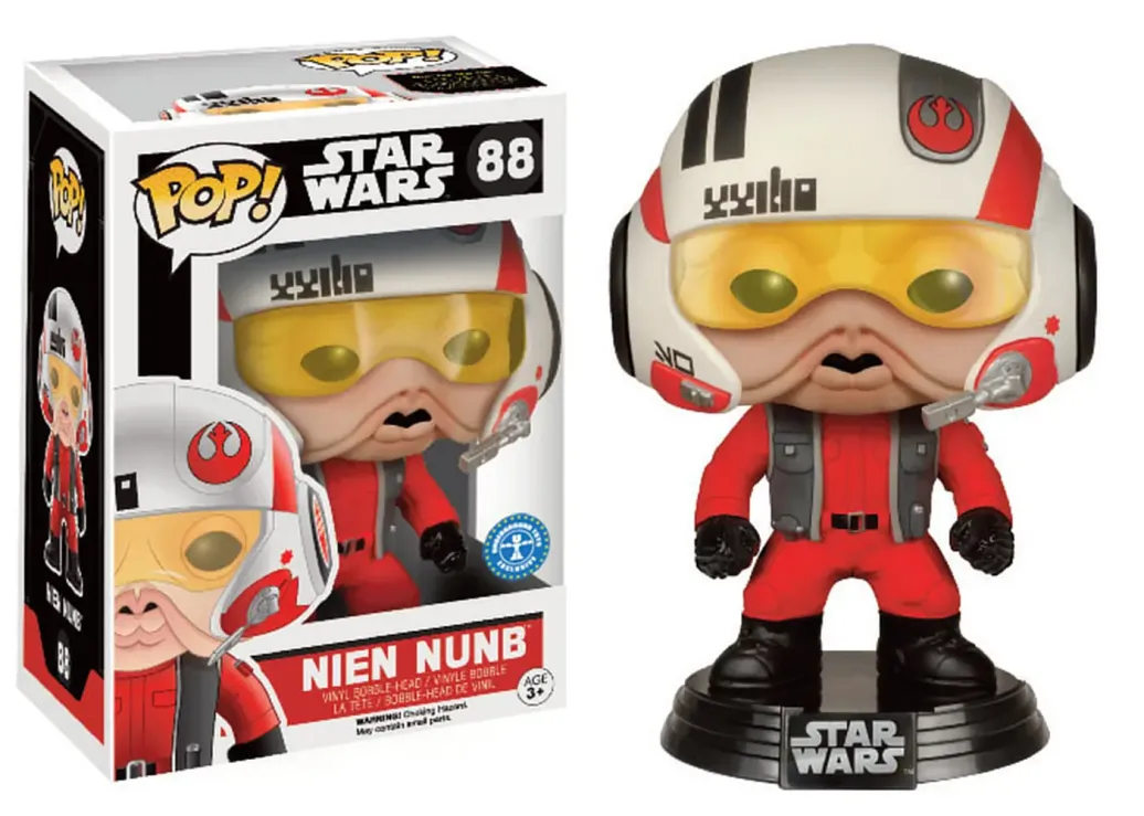 Star Wars VII Nien Nunb with Helmet POP!-Figur 9 cm Exclusive
