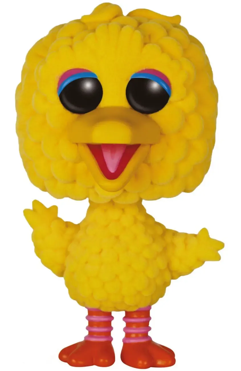 Sesamstrasse Big Bird Flocked POP! Figur 15 cm Exclusive