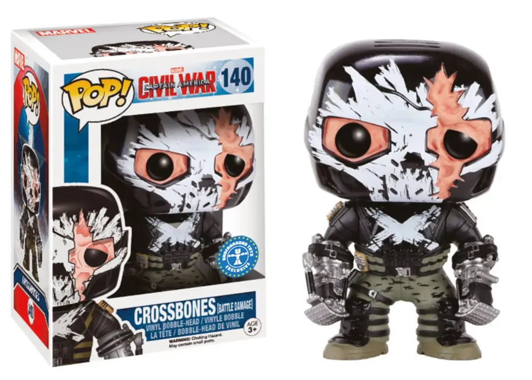 Captain America CW Crossbones Battle Damage POP! 9 cm Exclusive
