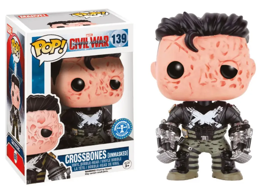 Captain America CW Crossbones Unmasked POP! 9 cm Exclusive