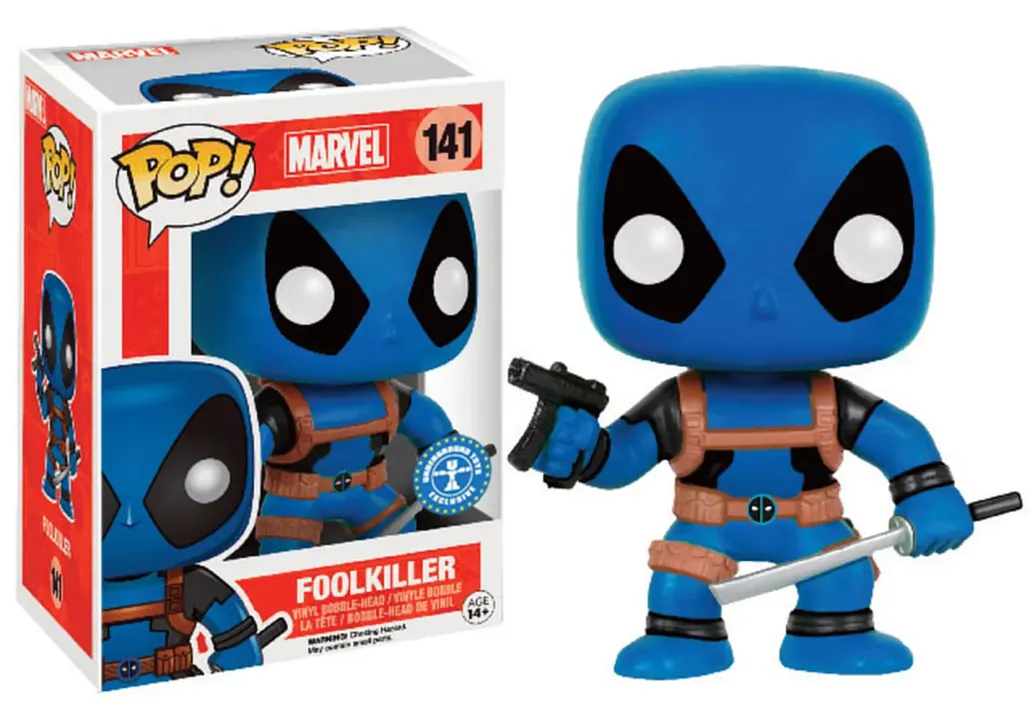 Marvel Comics Deadpool Blue Foolkiller POP! 9 cm Exclusive