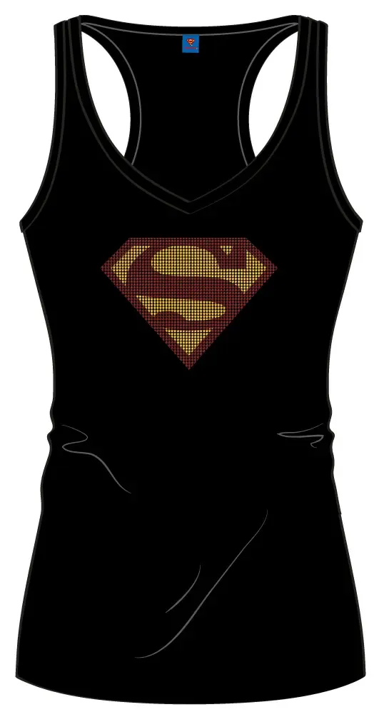 Superman Girlie Tank Top Strass Logo