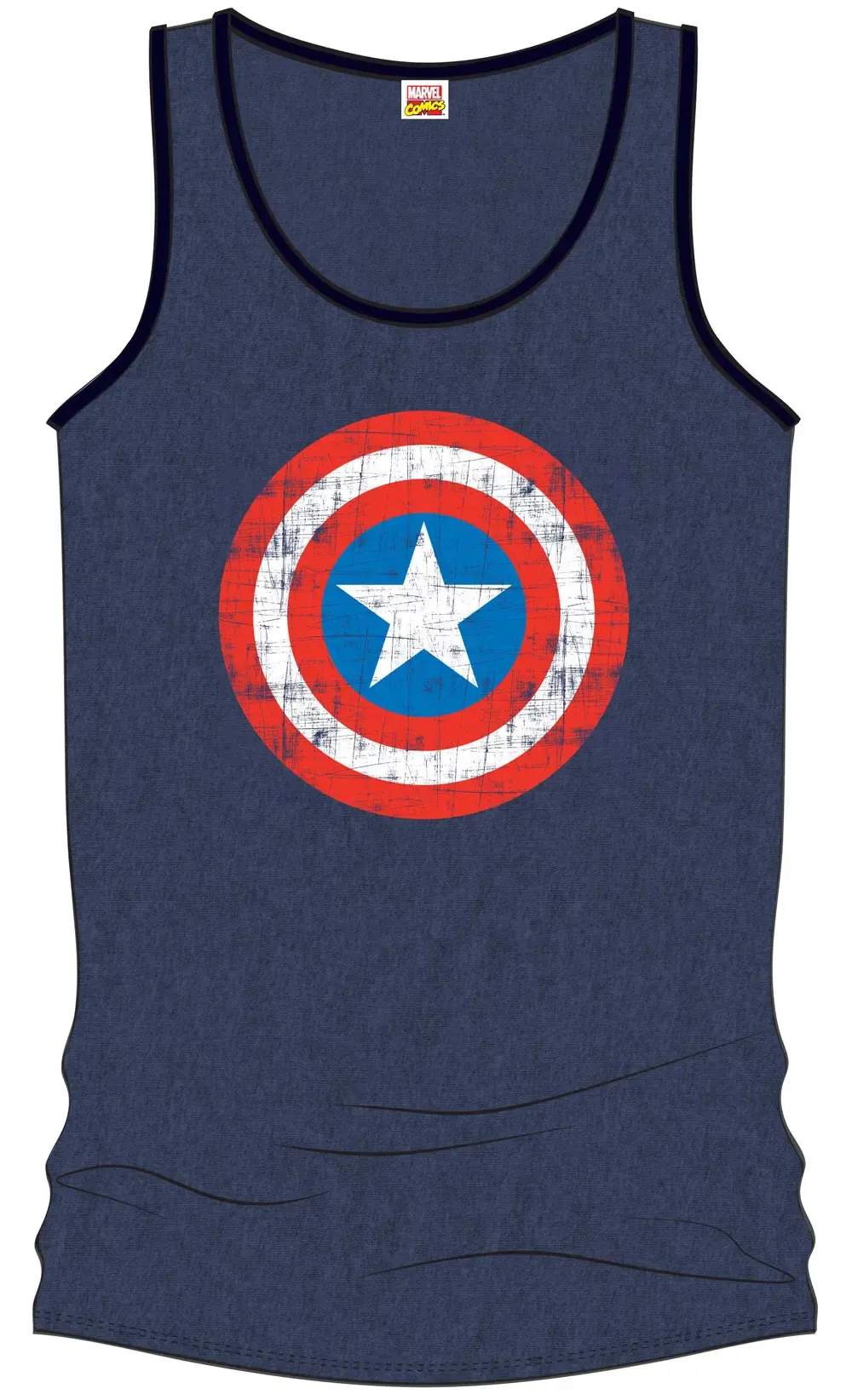 Captain America Tank Top Logo navy