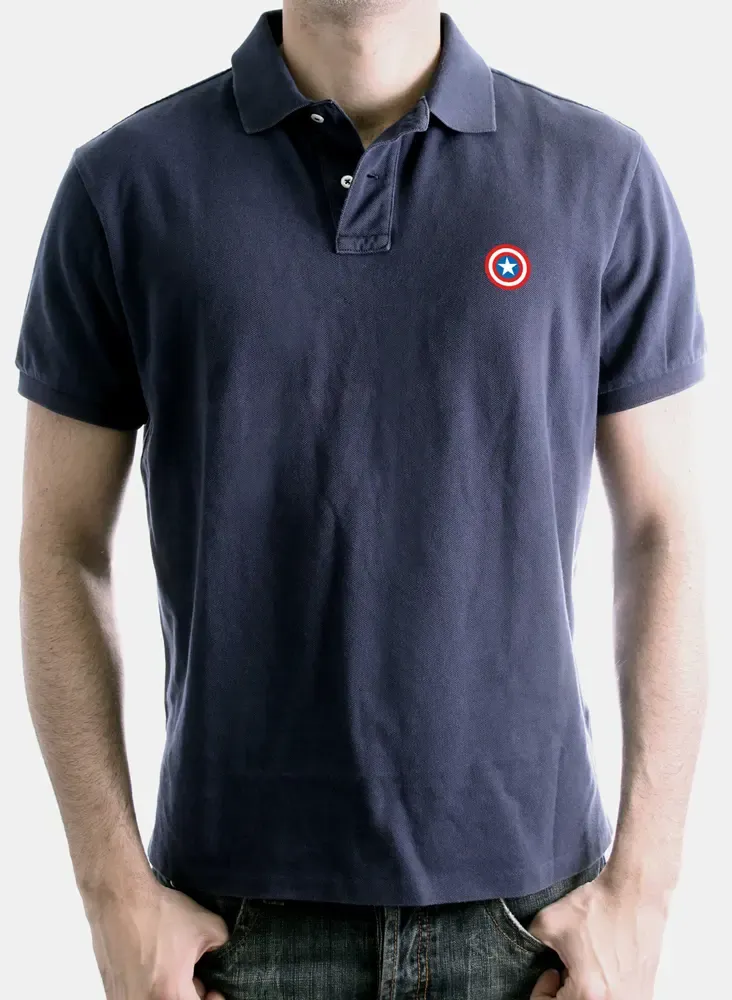 Captain America Polo Shirt Logo