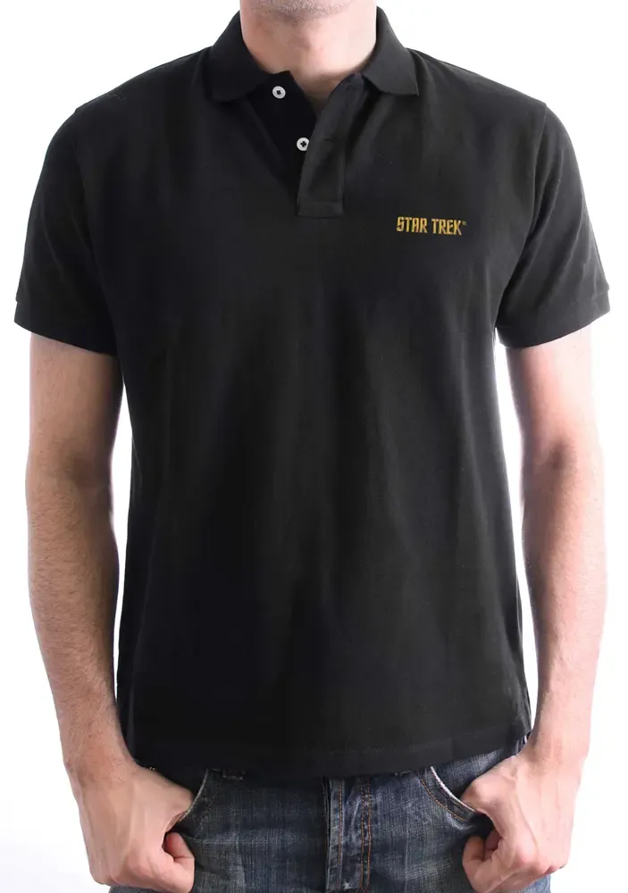 Star Trek Polo Shirt Logo Text