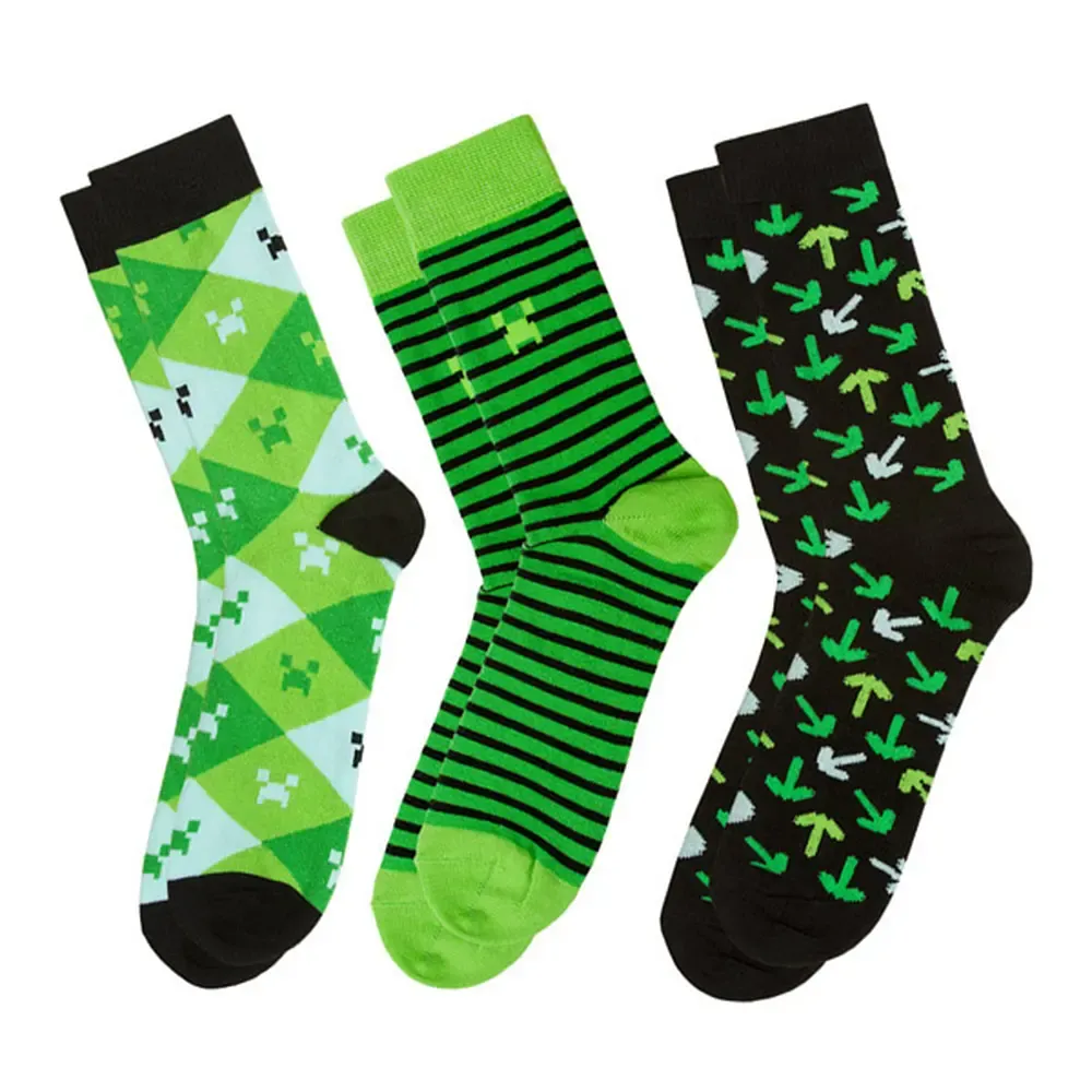 Minecraft Socken 3er-Pack Green
