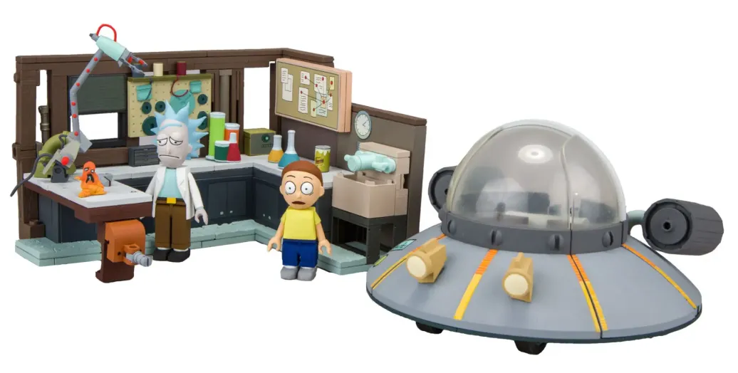Rick and Morty Large Bauset Spaceship & Garage