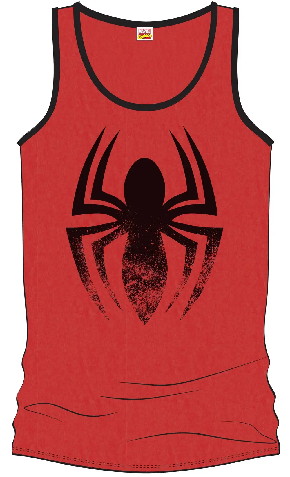 Spider-Man Tank Top Distress Spider rot
