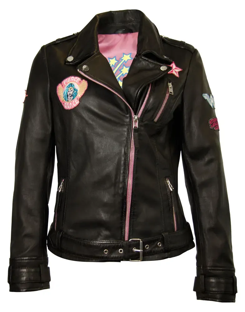 Wonder Woman Damen Lederjacke Peace Love