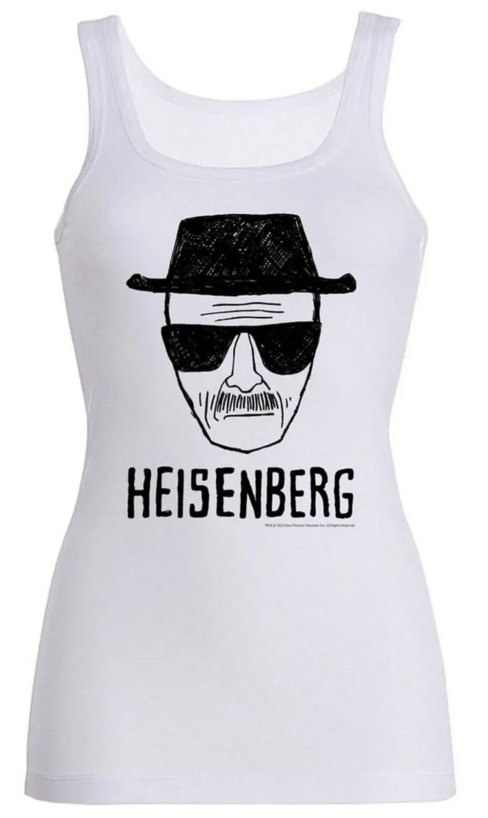 Breaking Bad Girlie Tank Top Heisenberg white