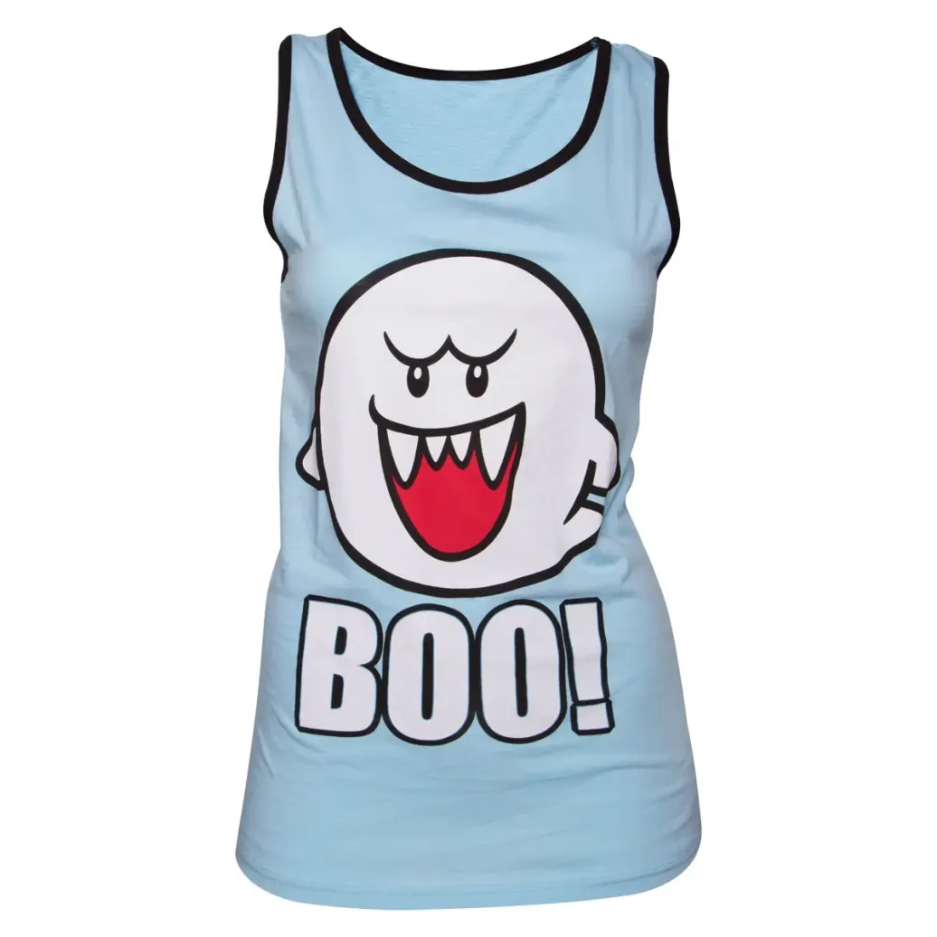 Nintendo Girlie Tank Top Blue Boo