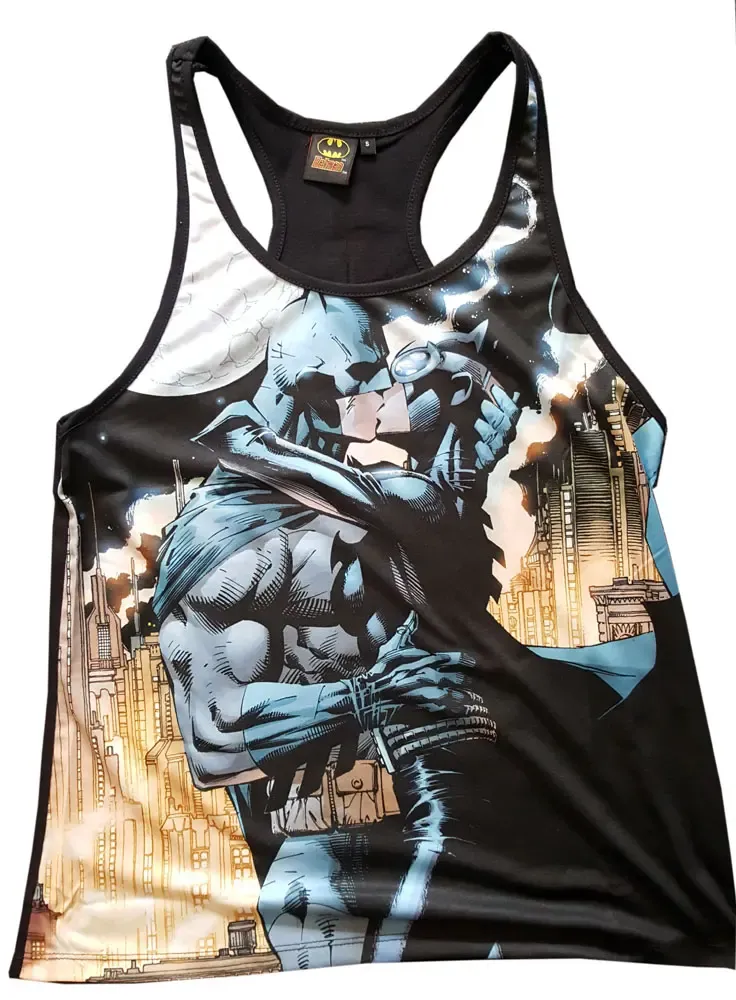 Batman Sublimation Girlie Tank Top Kiss Catwoman