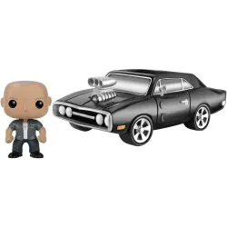 [BWARE] Fast & Furious POP! Rides Vinyl Fahrzeug mit Figur 1970 Dodge Charger & Dom 20 cm