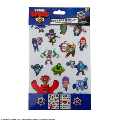 Brawl Stars Sticker Set - 25 Aufkleber mit Nita, Spike & Co.