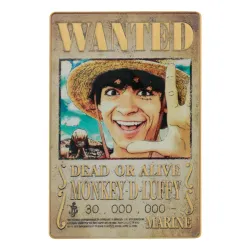 One Piece Metallbarren Luffy Wanted Poster Limited Edition