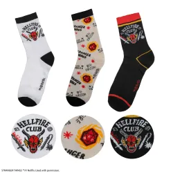Socken Set: Stranger Things Hellfire Club (3 Paar)