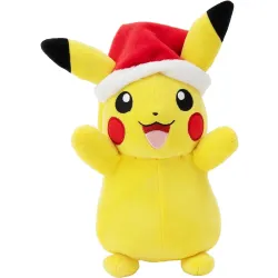 Pokémon Plüschfigur Winter Pikachu mit Weihnachtsmütze 20 cm