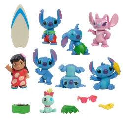 Lilo & Stitch Minifiguren 8er-Pack Stitch Deluxe Figure Set 7 cm