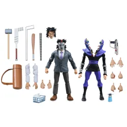 Teenage Mutant Ninja Turtles (Cartoon) Actionfiguren 2er-Pack Business Suit Casey Jones & Split Foot Soldier 18 cm