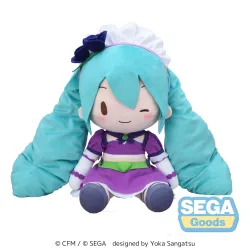 Character Vocal Series 01: Hatsune Miku Fuwa Petit Plüschfigur Hatsune Miku x Love and Berry Dress Up and Dance! Sparkly Purple 40 cm